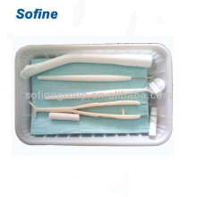 Instrument dentaire jetable 3pcs dans un sachet, kit dentaire jetable